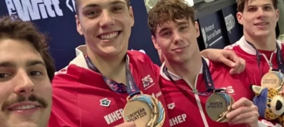 Prva medalja Varaždinca na velikom plivačkom natjecanju, Luki Cvetku čestitku uputio gradonačelnik