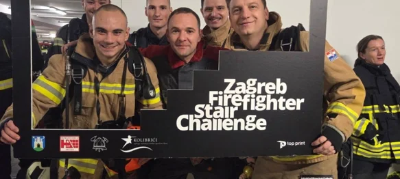 Uvijek prvi kada treba pomoći - Varaždinski vatrogasci utrkivali se do 31. kata nebodera za Udrugu Kolibrići