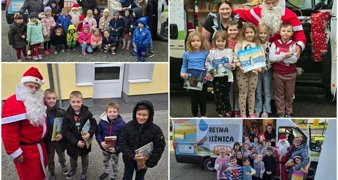 FOTO Božićni bibliobus i Djed Mraz donose osmijehe i knjige mališanima!