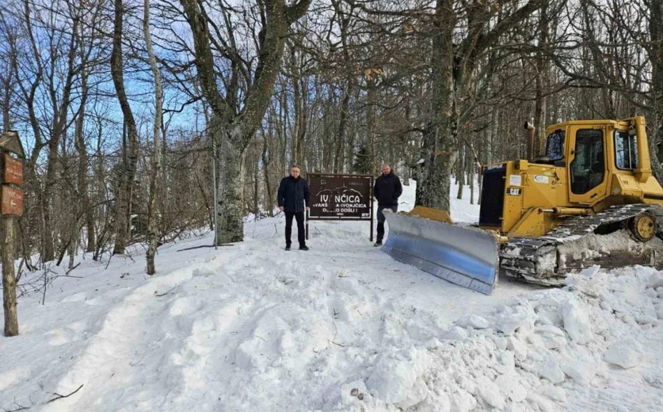 Od snijega do 65 cm raščišćena cesta do Ivančice