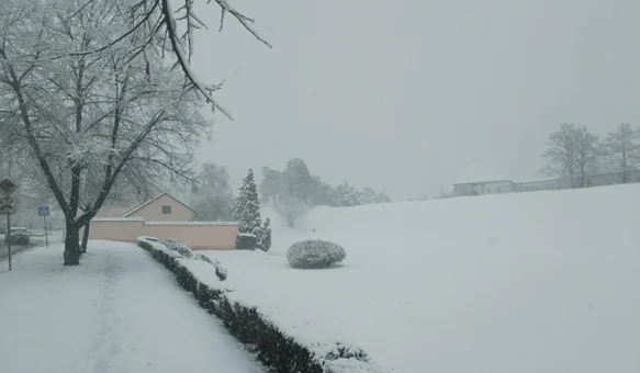 FOTO Snijeg zabijelio ulice, bedemi Staroga grada posebno su bajkoviti
