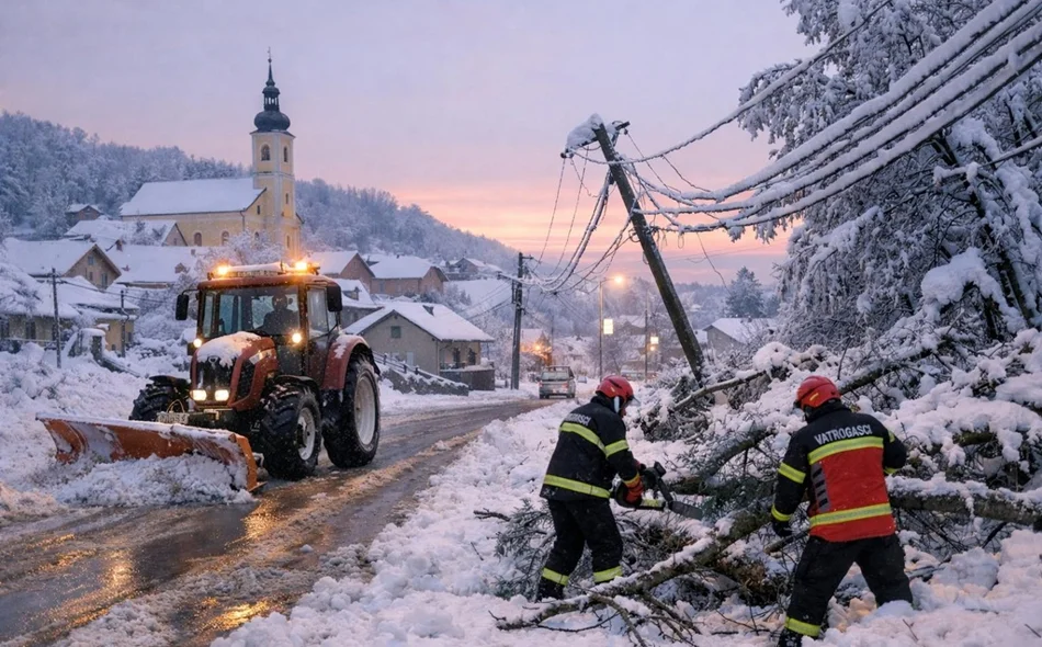 Cijela županija nakratko ostala bez struje, vatrogasci imali više od 150 intervencija