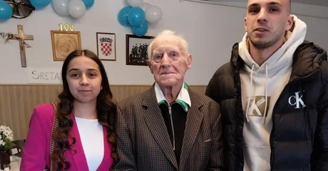 Stoljeće života Đure Fošnjara obilježeno u krugu obitelji i prijatelja