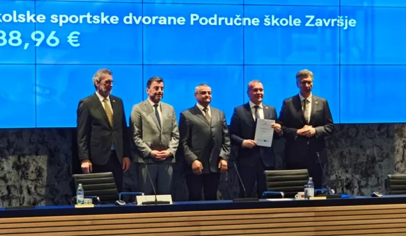 Nova ulaganja Varaždinske županije: ugovorena EU sredstva za školske dvorane u Ključu i Završju