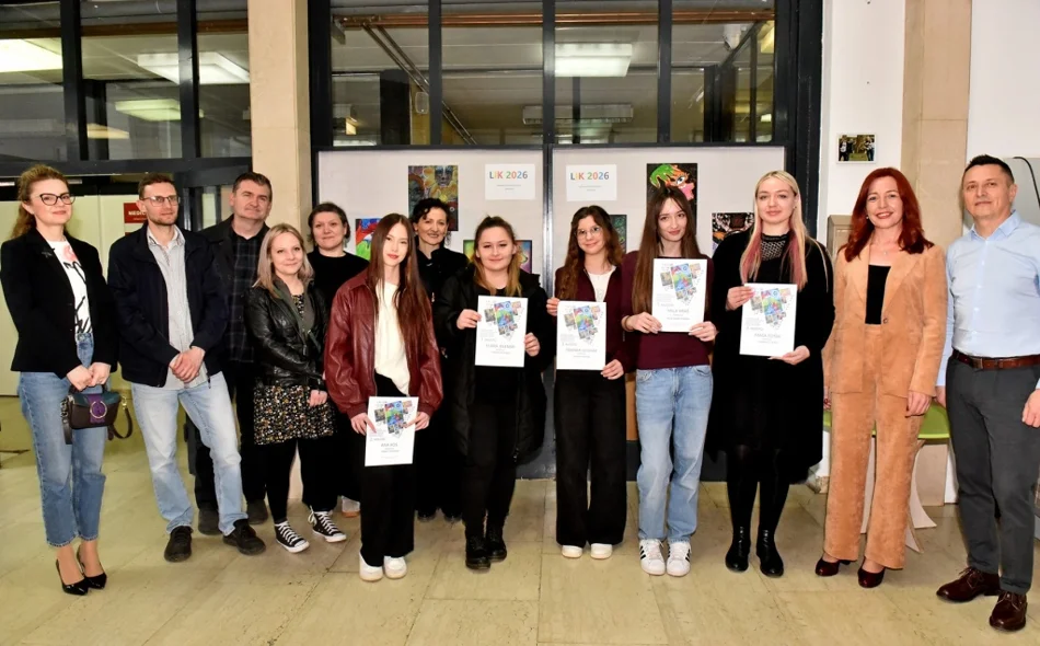 Izloženi najuspješniji likovni radovi i proglašeni pobjednici Županijskog natjecanja LIK 2026.