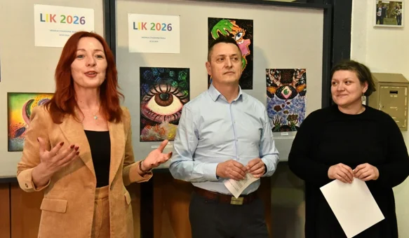 Izloženi najuspješniji likovni radovi i proglašeni pobjednici Županijskog natjecanja LIK 2026.