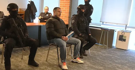 Srđan Mlađan na suđenju na Županijskom sudu u Varaždinu