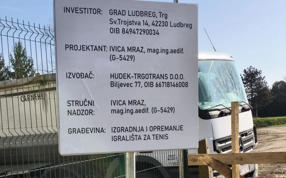 Krenuli radovi na izgradnji teniskih terena u Ludbregu