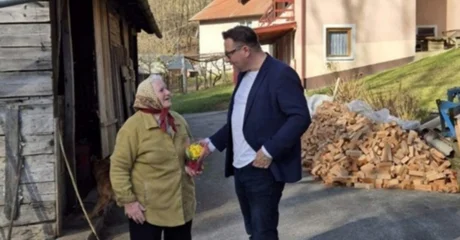 Podjela uskrsnica za bednjanske umirovljenike