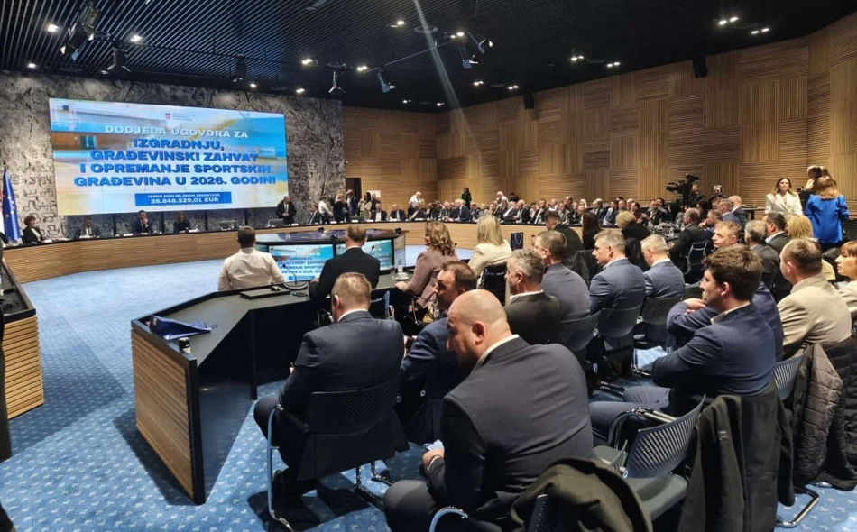 Na područje Varaždinske županije slilo se 1,2 milijuna eura za devet novih projekata sportske infrastrukture