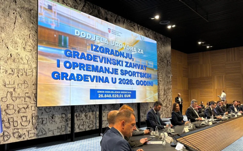 Na područje Varaždinske županije slilo se 1,2 milijuna eura za devet novih projekata sportske infrastrukture