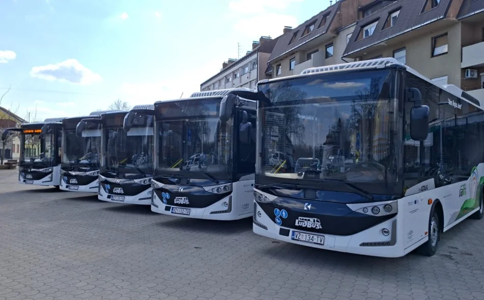 Za Dan grada u Ludbreg stiglo pet električnih autobusa s likovima Gruntovčana