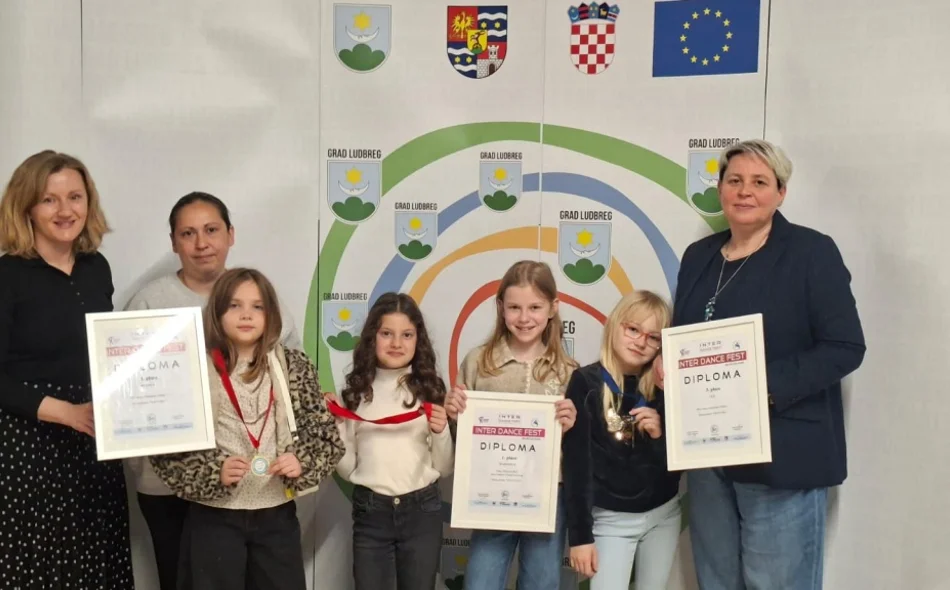 Dvije zlatne i jedna brončana medalja za mlade plesačice KUD-a Anka Ošpuh