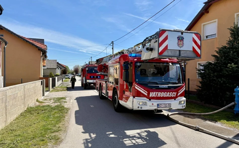 FOTO  Spaljivanje izmaklo kontroli, u velikom požaru izgorio cijeli objekt