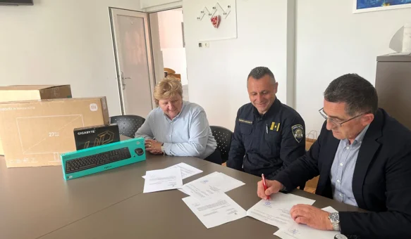Općina Vidovec donirala računalnu opremu Postaji prometne policije Varaždin
