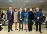 Irena Kos Kukec i Robert Kelemen (s desne strane) na tradicionalnoj konferenciji o radu s darovitom djecom