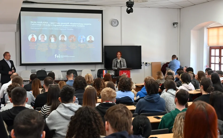 AUDIO Zlatko Dalić i Miran Maričić panelisti na FOI-u u prepunoj dvorani govorili o sportu kao savezniku u studiranju
