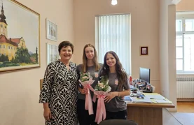 Prijem za karatistice Karate kluba AIK Lanu i Sabinu koje su se plasirale među osam najboljih u Europi