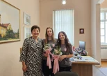 Prijem za karatistice Karate kluba AIK Lanu i Sabinu koje su se plasirale među osam najboljih u Europi