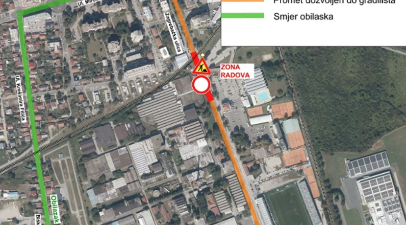 Zbog radova na sustavu odvodnje kod S-PARK-a preusmjerava se promet