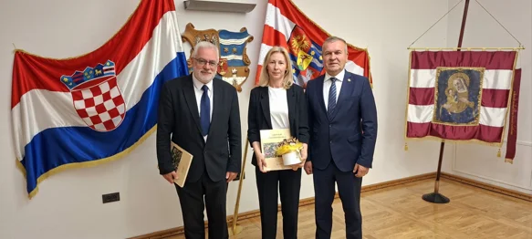 Župan priredio prijem za novoizabranu dekanicu FOI-a i dekana osječke Akademije za umjetnost i kulturu Davora Bobića