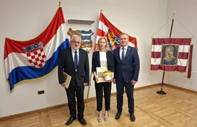 Župan priredio prijem za novoizabranu dekanicu FOI-a i dekana osječke Akademije za umjetnost i kulturu Davora Bobića