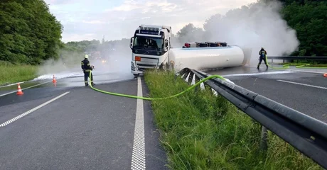 VIDEO Varaždinski vatrogasci pokazali kako je izgledala intervencija nad prevrnutom cisternom na autocesti