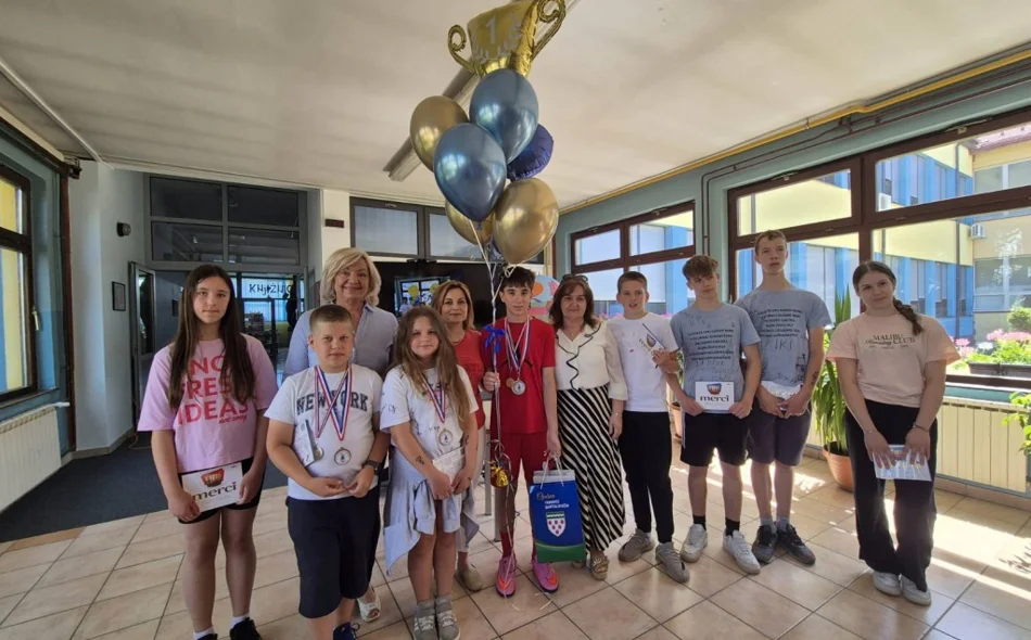 FOTO Petar Štivičić dobitnik prestižne nagrade Oskar znanja te državni prvak u natjecanju &bdquo;Sigurno u prometu&ldquo;