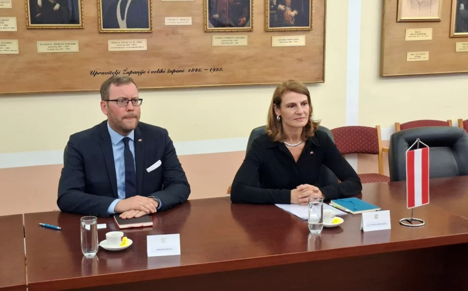 Veleposlanica Republike Austrije na prijemu kod župana Anđelka Stričaka