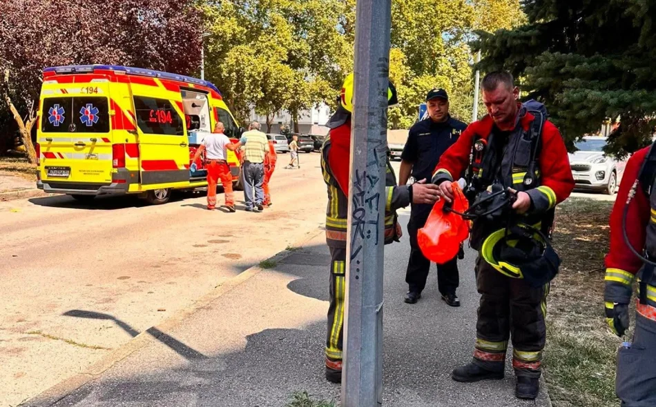 Vatrogasci iz opožarenog stana spasili tinejdžericu, među ozlijeđenima i policajka