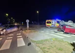 Sudar dva automobila u Ludbregu, jedan završio na krovu