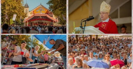 FOTO Brojni vjernici na misnom slavlju u ludbreškom Svetištu, na gradskim ulicama bogati program
