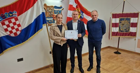 Prijem za Mateja Križanića i Lorenu Horvat, osvajače medalja iz matematike i boksa