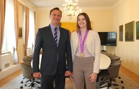 Prijem za Amandu Mlinarić i predstavnike Varaždinskog streličarskog kluba